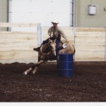 Jeff and Born to Gamble running barrels. Jeff & Born to Gamble