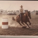 JEFF, AS A YOUNG BOY, TURNING THE BARREL ON SPIKE BUCK