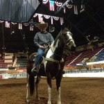 Jeff and SQH Cappuccino in the Grand Entry at the Fort Worth Stock Show Jeff & SQH Cappuccino