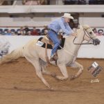 JEFF AND STREAKIN HEADING HOME TO VICTORY IN THE PBRIP SOLID PAINT BRED 4 & 5YO FUTURITY AT THE APHA WORLD SHOW