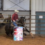 JEFF AND BETTY BUCKS AT THE TRI K BARREL RACE IN ENID, OK